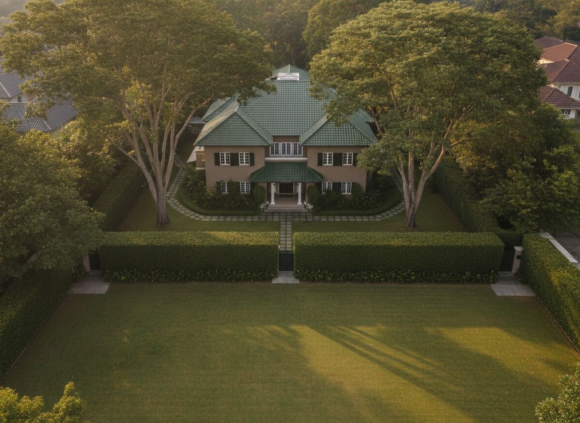 Landed home with mature garden in a District 16 estate reminiscent of Sennett Estate